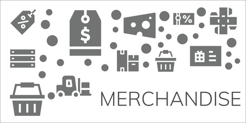 merchandise icon set
