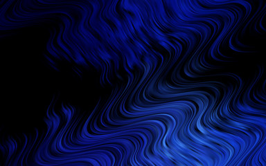 Dark BLUE vector template with bent lines.