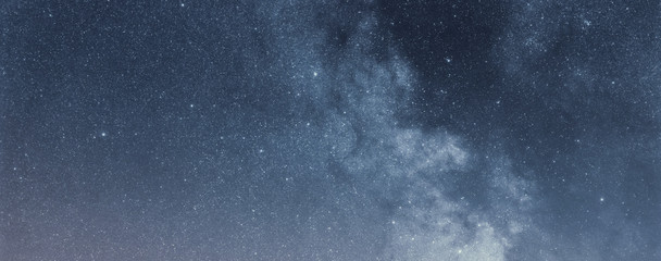 Night sky with shiny stars, Milky Way galaxy