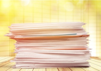 Stack of Envelopes / Files / Documents