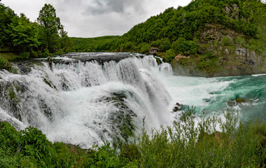 Strbacki buk (Štrbački buk) waterfall is a 25 m high waterfall on the Una River. It is greatest waterfall in Bosnia and Herzegovina.
