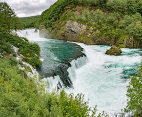 Strbacki buk (Štrbački buk) waterfall is a 25 m high waterfall on the Una River. It is greatest waterfall in Bosnia and Herzegovina.