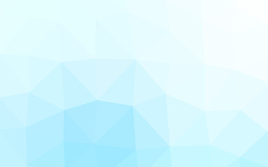 Light BLUE vector blurry triangle template.