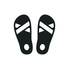 flip-flops vector icon