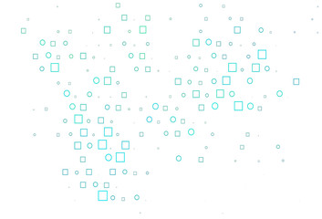 Light Blue, Green vector template with spots, rectangles.