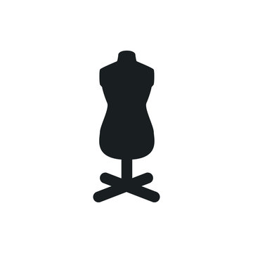 sewing mannequin vector icon