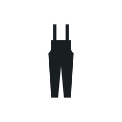 overalls vector icon