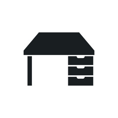 work desk vector icon