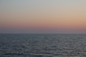 sunset over sea