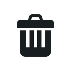 trash bin vector icon
