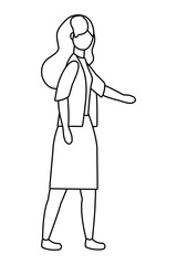 Isolated woman design vector illustration