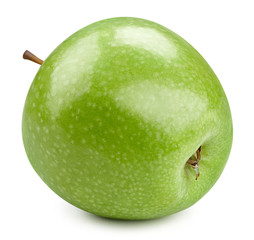 Green apples isolated on white