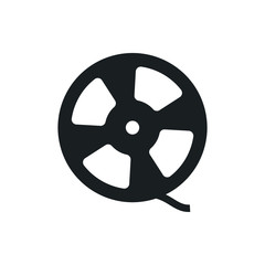 Obraz premium film roll vector icon