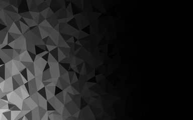 Obraz premium Dark Silver, Gray vector shining triangular pattern.