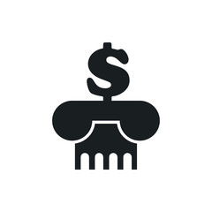 bank building vector icon