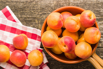 Sweet apricot fruits.