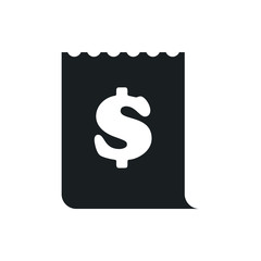 receipt vector icon