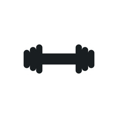 barbell vector icon