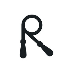 jump rope vector icon