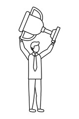 Businessman avatar cartoon design vector illustration