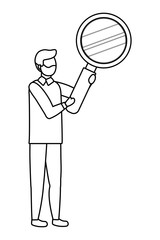Businessman avatar cartoon design vector illustration