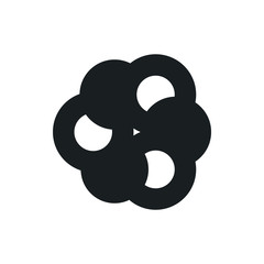 Fototapeta premium atom core vector icon