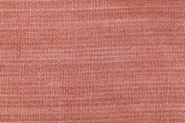 Dark brawn fabric background texture. Detail of textile material close-up
