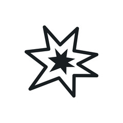 Obraz premium bang vector icon
