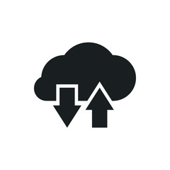 cloud exchange vector icon