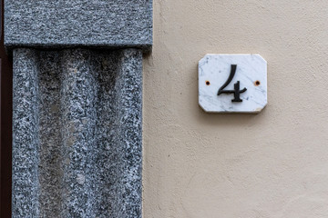 4 numero di marmo casa europa