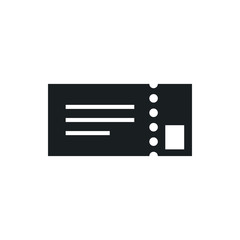 ticket vector icon