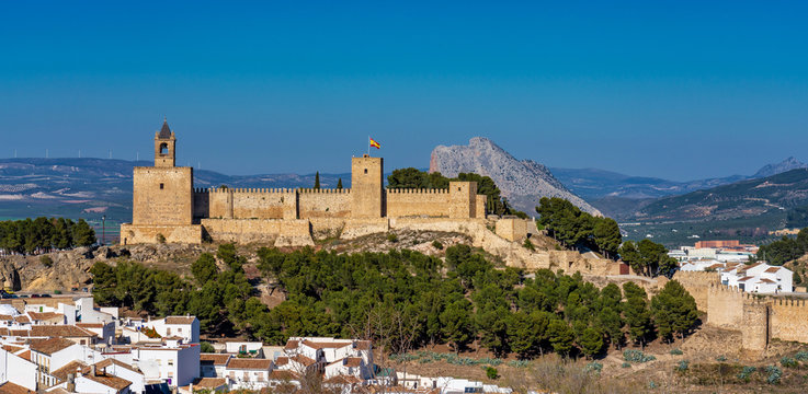 Alcazaba Castle of Antequera in provinceMalaga. Andalusia, Spain