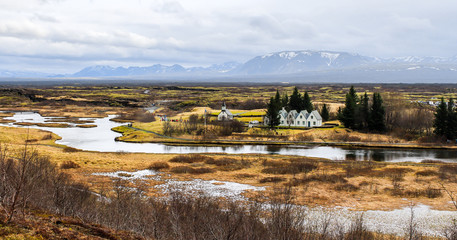 Thingvellir - national park in southwestern Iceland.