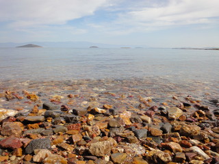 rocks in the sea and islands