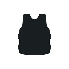 armor vest vector icon