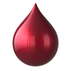 Obraz premium Drop of blood red close-up beautiful