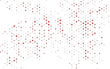 Light Red vector template with sky stars.