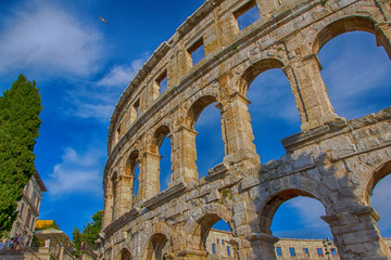 Fototapeta premium Roman Amphitheater in Pula, Croatia