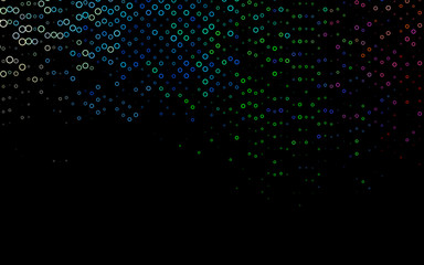 Light Multicolor, Rainbow vector layout with circle shapes.