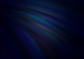 Dark BLUE vector template with abstract lines.