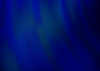 Dark BLUE vector background with bent ribbons.