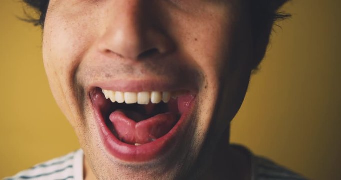 Young Man With Tongue Tie