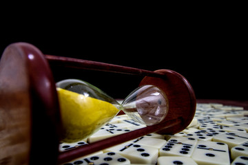 Time Clock domino stones minutes hours day