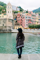 Woman in Cinque Terre