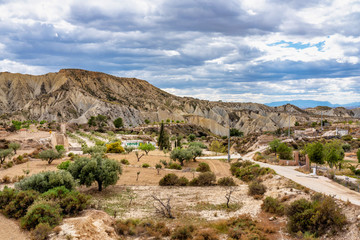 The Badlands of Abanilla and Mahoya near Murcia in Spain
