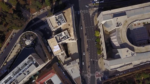 Drone following cars on King David St. in the center of Jerusalen DJI-0040-05