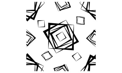 Black squares seamless vector pattern
