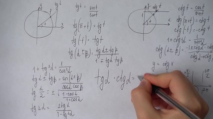 Writing of mathematical formulas on paper.	Work of the mathematician. - Powered by Adobe