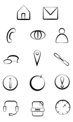 Vector web and business icons