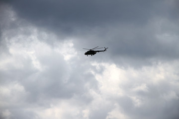 Russian military helicopter